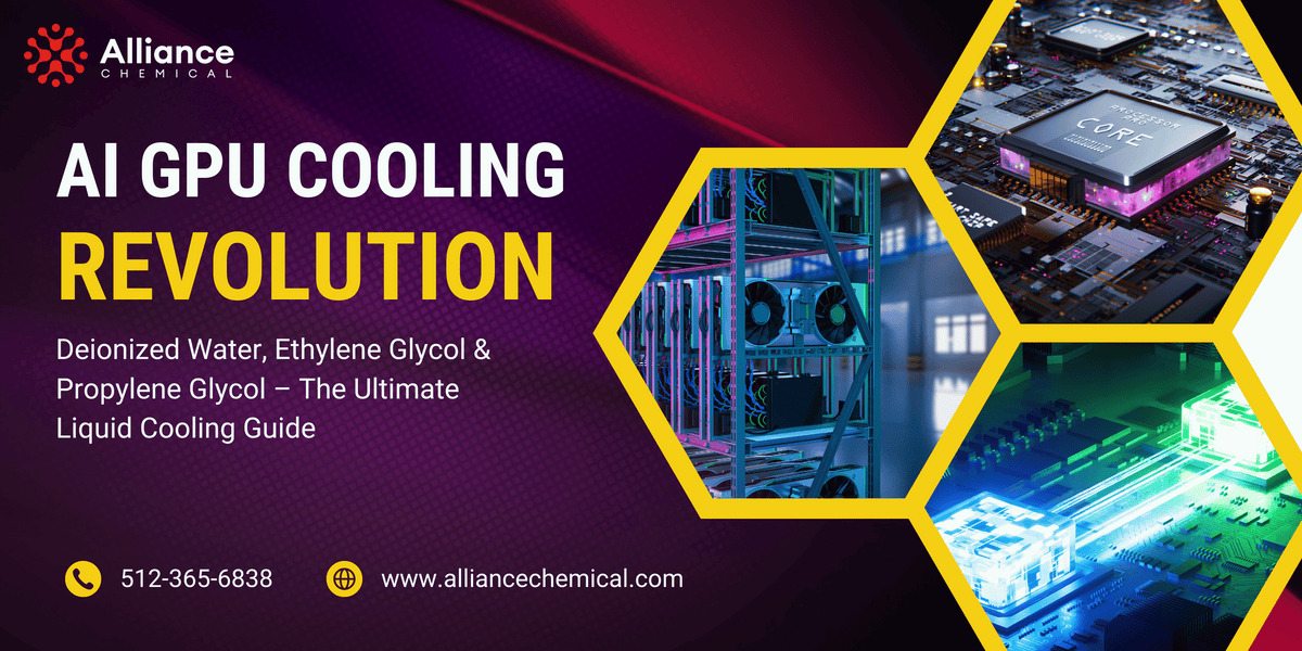 AI GPU Cooling Revolution: Deionized Water, Ethylene Glycol & Propylene Glycol – The Ultimate Liquid Cooling Guide — Alliance Chemical