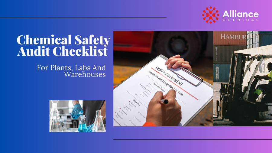 Chemical Safety Audit Checklist For Plants, Labs And Warehouses Purple Gradient Blog Banner