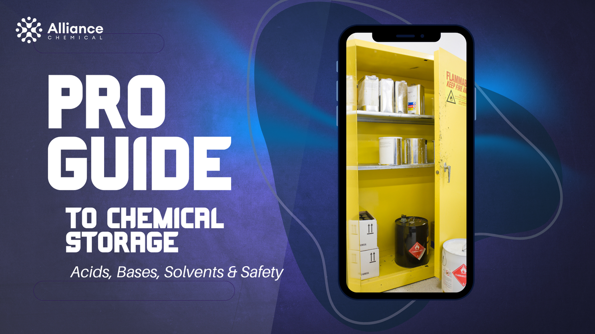 Pro Guide to Chemical Storage: Acids, Bases, Solvents & Safety — Alliance Chemical