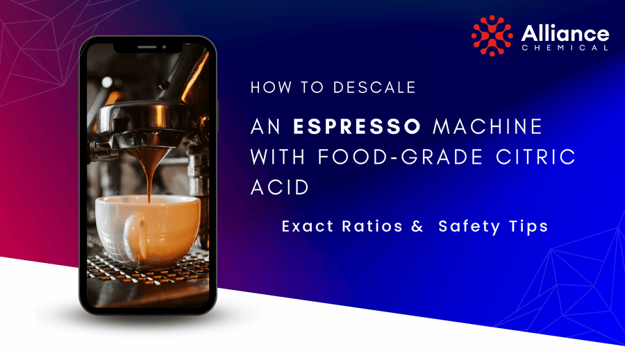 Espresso Descaling Without Wrecking Your Machine: Ratios That Actually Work — Alliance Chemical