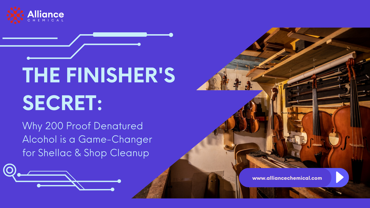 The Finisher's Secret: Why 200 Proof Denatured Alcohol is a Game-Changer for Shellac & Shop Cleanup — Alliance Chemical