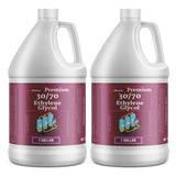 Two 1-gallon HDPE jugs of Alliance Chemical Ethylene Glycol 30/70 with white screw caps and product labels