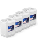 Four 5-gallon Alliance Chemical 60/40 Methanol/ DI Water Solution HDPE jugs with labels and integrated handles