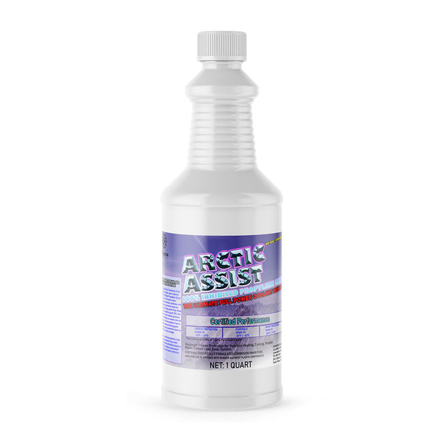 One 1-quart plastic bottle of Alliance Chemical Arctic Assist with a white cap and product label.