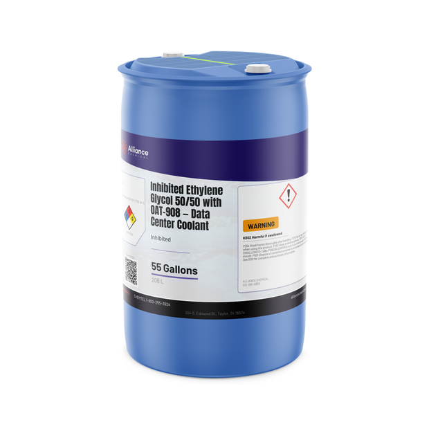 Inhibited Ethylene Glycol 50/50 with OAT-908 — Data Center Coolant