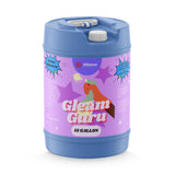 15-gallon HDPE drum of Gleam Guru extra-strength ammonia cleaner with Alliance Chemical branding, purple label