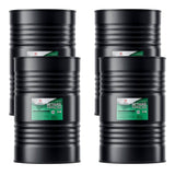 Four 55-gallon steel drums of Alliance Chemical Methanol Technical Grade with labels and ribbed exteriors