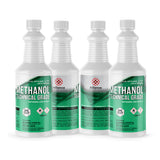 Four 1-gallon plastic jugs of Alliance Chemical Methanol Technical Grade with white caps and product label.