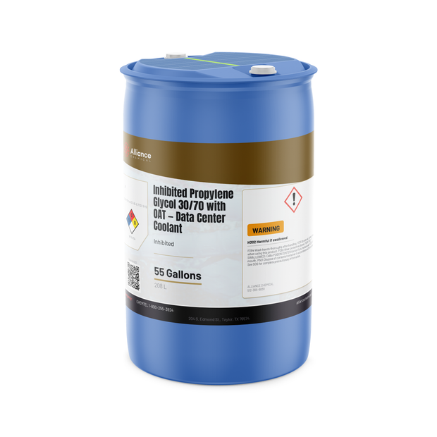 Inhibited Propylene Glycol 30/70 with OAT Inhibitor — Data Center Coolant