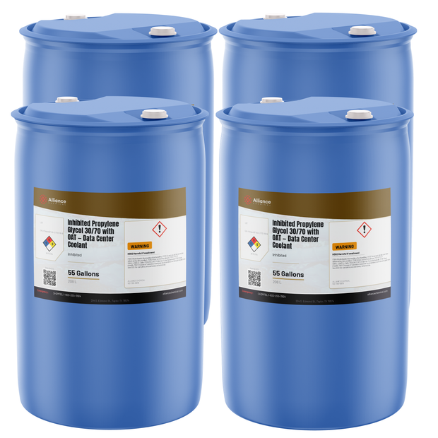 Inhibited Propylene Glycol 30/70 with OAT Inhibitor — Data Center Coolant