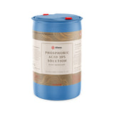 55-gallon blue plastic drum of Phosphoric Acid 30% Solution rust remover by Alliance Chemical
