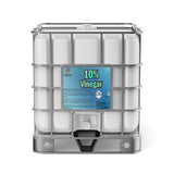 One 330-gallon plastic tote of Alliance Chemical 10% Vinegar - Concentrated Industrial Strength with a metal cage.