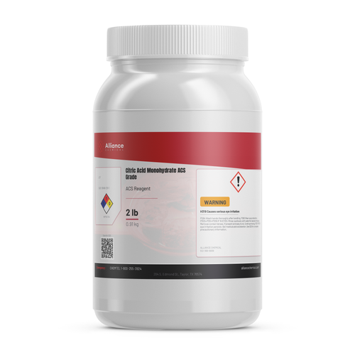 Citric Acid Monohydrate - ACS Reagent Grade - 2 lbs.