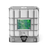 275-gallon IBC tote of Acetic Acid Glacial (Food Grade) , integrated spigot, and green Alliance Chemical labeling