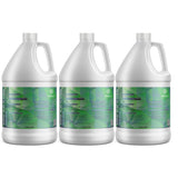 3-gallon set of Acetic Acid Glacial Food Grade in HDPE jugs Alliance Chemical brand, precautionary information displayed
