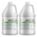 Alliance Chemical Two 1-gallon HDPE jugs of Glacial Acetic Acid  UN2789 classification, and flammable/corrosive warning