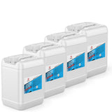 Four 5-gallon HDPE pails of Alliance Chemical Ammonium Hydroxide 29% ACS Grade with labels and integrated handles