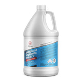 Alliance Chemical One-gallon HDPE bottle of Reagent Grade Ammonium Hydroxide 29% ACS NFPA diamond, and hazard warning symbols