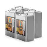 Four steel 1-quart cans of Alliance Chemical Blendpro - Professional Paint Thinning Solution with labels and metal handles.