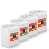 4x5-gallon HDPE containers of ACS-grade pure castor oil in white industrial jugs with safety-sealed caps and Alliance