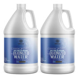 2-gallon set of ACS reagent-grade deionized water in HDPE containers with blue labels, Alliance Chemical, 1-gallon each