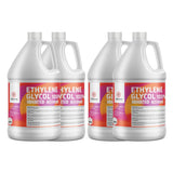 4x1-gallon HDPE jugs of 100% Ethylene Glycol Inhibited ACS Grade, white containers Alliance Chemical safety symbols
