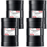 Alliance Chemical full synthetic SAE 75W-90 heavy duty gear lubricant in four black 55-gallon steel drums
