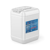 5-gallon HDPE container of 25% ACS-grade hydrogen peroxide with blue Alliance Chemical label and NFPA hazard diamond symbols