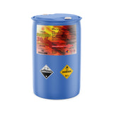 55-gallon HDPE drum of 30% Technical Grade Hydrogen Peroxide with corrosive (8) and oxidizer (5.1) hazard labels, Alliance
