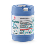 15-gallon HDPE carboy of 5% Technical Grade Hydrogen Peroxide by Alliance Chemical NFPA diamond, and hexagonal design