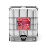One 275-gallon tote of Alliance Chemical Hydrogen Peroxide 6% Technical Grade with a metal cage and a product label.