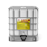 Alliance Chemical N-Butyl Acetate 330-gallon tote with a steel cage, plastic container, and yellow label.