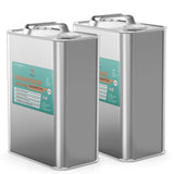 Two 1-gallon steel pails of Alliance Chemical Perchloroethylene ACS Grade with labels and metal handles.