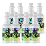 Eight 1-quart plastic jugs of Alliance Chemical pH-Ree Fall with white caps and product labels.