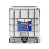 One 330-gallon plastic tote of Alliance Chemical Phosphoric Acid 85% Technical Grade with a steel cage and a spigot.