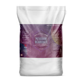 One 55-lb bag of Alliance Chemical Potassium Bicarbonate FCC USP Grade with a sealed top and product label.