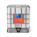 Alliance Chemical 330-gallon tote of 50% Propylene Glycol Technical Grade with a steel cage and spigot.