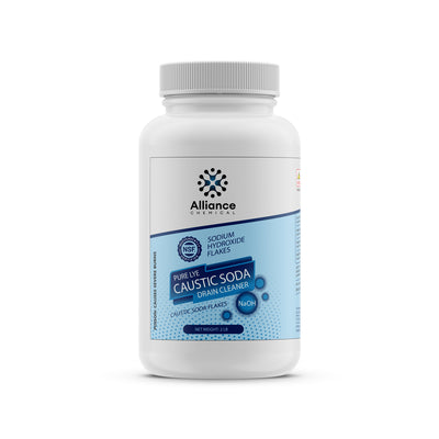 Sodium Hydroxide Flakes - 1 Pack (2 lbs.)