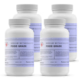Alliance Chemical sodium metabisulfite food grade in white 5-pound plastic container with screw cap