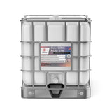 275-gallon IBC tote of Sulfuric Acid 37% electrolyte/battery grade, white container , hazard warnings, Alliance Chemical
