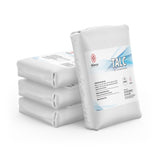 Four Alliance Chemical Talc Powder - White Colored 50 Lbs bags with printed labels and sealed closures.
