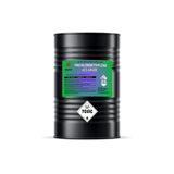 Alliance Chemical 55-gallon black drum of ACS grade trichloroethylene (TCE) Class 6 toxic hazard diamond, UN 1710 marking