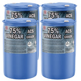 Alliance Chemical 4x55-gallon HDPE drums of 75% ACS-grade vinegar, UN2790 classification