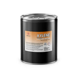 Alliance Chemical 5-gallon black steel drum of ACS-grade Xylene solvent, with NFPA diamond, CAS registry