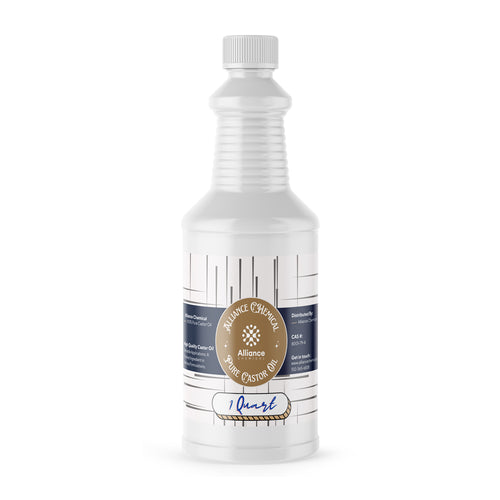 Alliance Chemical 100% Pure Castor Oil in 1-quart white HDPE bottle